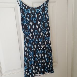 Blue/Blk Batik Style Romper (S)